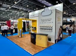 Cloud2me exhibition stand graphics and creative brand messaging
